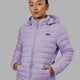 Woman wearing All-day Puffer Jacket - Pale Lilac