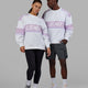 Unisex A-Team Sweater Oversize - White-Pale Lilac